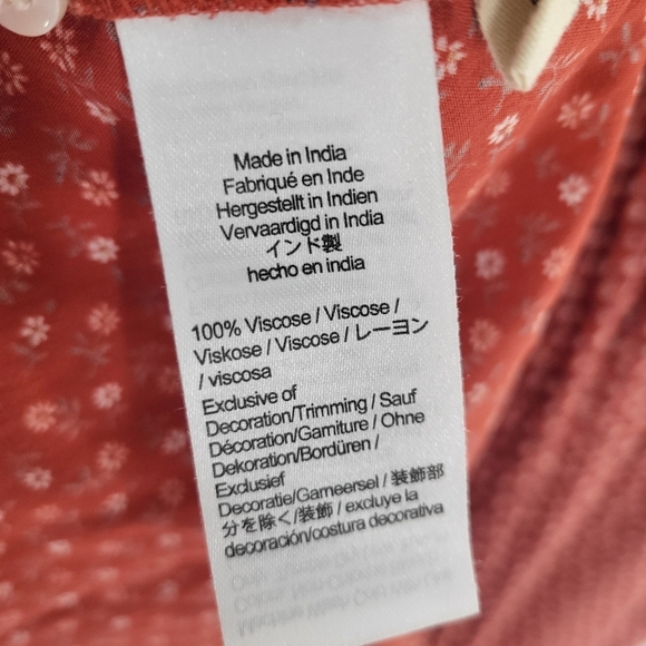 Madewell Challis Button Front Mini Dress Size M Daisy Floral New - Picture 5 of 7